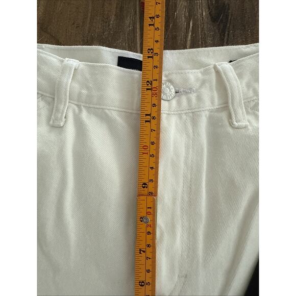 Edwin Womens Devin Crop Optic White Worker Carpenter 100% Cotton Jeans Sz 28 NWT - Picture 5 of 12